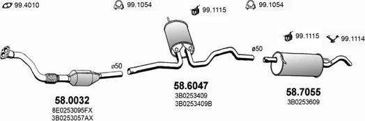 ASSO ART2530 - Система випуску ОГ autocars.com.ua