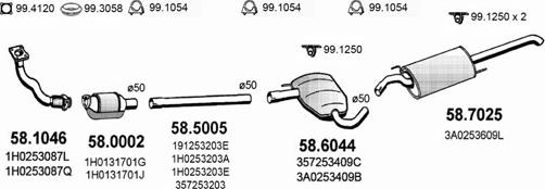 ASSO ART2537 - Система випуску ОГ autocars.com.ua