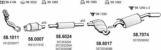 ASSO ART2540 - Система випуску ОГ autocars.com.ua