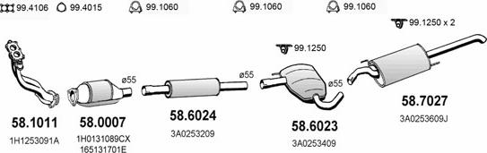 ASSO ART2543 - Система випуску ОГ autocars.com.ua