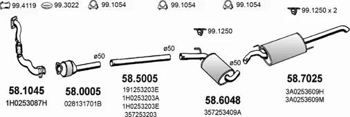 ASSO ART2548 - Система випуску ОГ autocars.com.ua