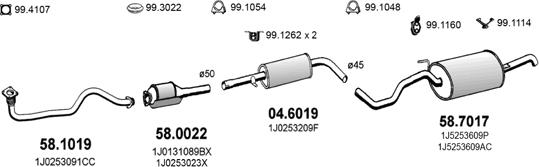 ASSO ART2559 - Система випуску ОГ autocars.com.ua