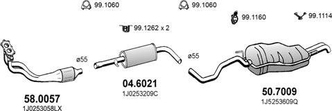 ASSO ART2563 - Система випуску ОГ autocars.com.ua