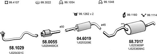 ASSO ART2578 - Система випуску ОГ autocars.com.ua