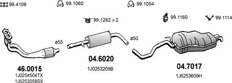 ASSO ART2590 - Система випуску ОГ autocars.com.ua