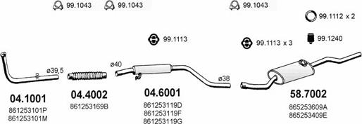 ASSO ART2618 - Система випуску ОГ autocars.com.ua