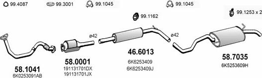 ASSO ART2636 - Система випуску ОГ autocars.com.ua