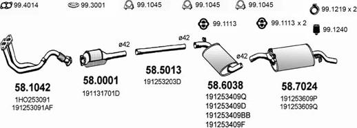 ASSO ART2650 - Система випуску ОГ autocars.com.ua