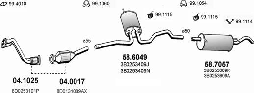 ASSO ART2656 - Система выпуска ОГ avtokuzovplus.com.ua