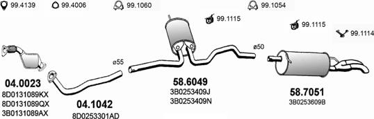 ASSO ART2661 - Система випуску ОГ autocars.com.ua