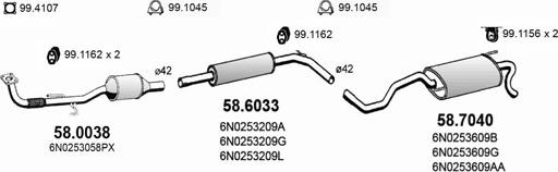 ASSO ART2667 - Система випуску ОГ autocars.com.ua