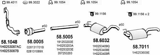 ASSO ART2710 - Система випуску ОГ autocars.com.ua