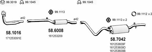 ASSO ART2714 - Система випуску ОГ autocars.com.ua