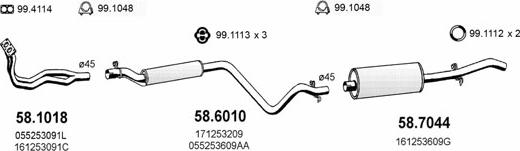 ASSO ART2715 - Система випуску ОГ autocars.com.ua