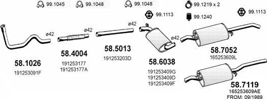 ASSO ART2717 - Система випуску ОГ autocars.com.ua