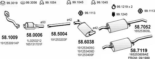 ASSO ART2719 - Система випуску ОГ autocars.com.ua