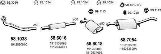 ASSO ART2720 - Система випуску ОГ autocars.com.ua