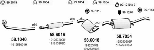 ASSO ART2721 - Система випуску ОГ autocars.com.ua