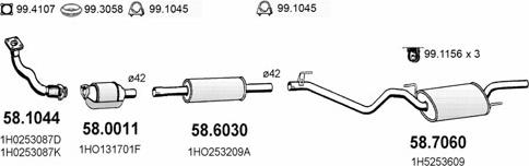 ASSO ART2731 - Система випуску ОГ autocars.com.ua