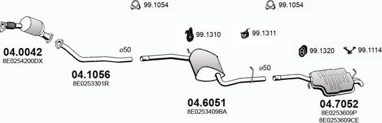 ASSO ART2759 - Система випуску ОГ autocars.com.ua