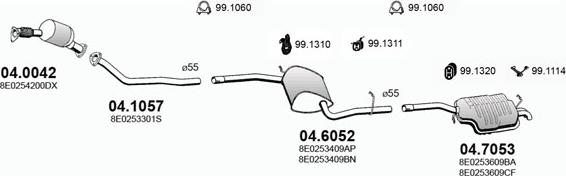 ASSO ART2760 - Система випуску ОГ autocars.com.ua