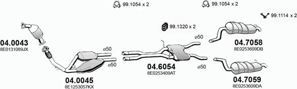 ASSO ART2763 - Система випуску ОГ autocars.com.ua
