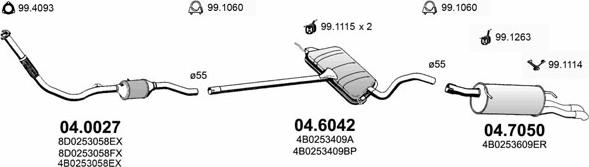 ASSO ART2767 - Система випуску ОГ autocars.com.ua