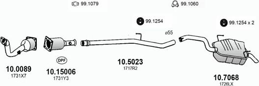 ASSO ART2788 - Система випуску ОГ autocars.com.ua