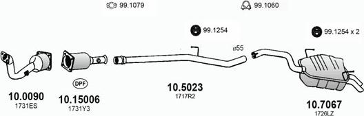 ASSO ART2789 - Система випуску ОГ autocars.com.ua