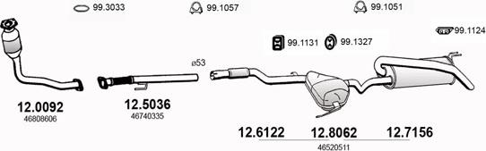 ASSO ART2806 - Система випуску ОГ autocars.com.ua