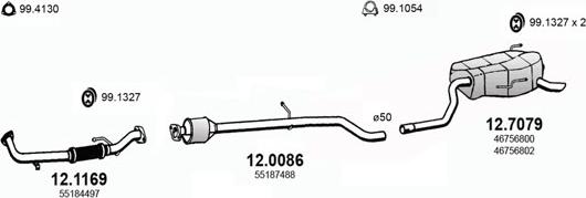 ASSO ART2812 - Система випуску ОГ autocars.com.ua