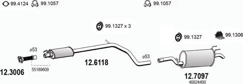 ASSO ART2820 - Система випуску ОГ autocars.com.ua