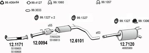 ASSO ART2822 - Система випуску ОГ autocars.com.ua