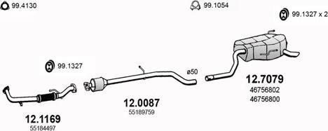 ASSO ART2852 - Система випуску ОГ autocars.com.ua