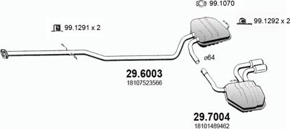 ASSO ART2875 - Система випуску ОГ autocars.com.ua