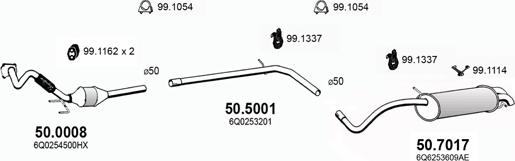 ASSO ART2916 - Система випуску ОГ autocars.com.ua