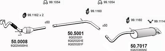 ASSO ART2926 - Система випуску ОГ autocars.com.ua