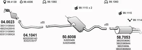 ASSO ART2929 - Система выпуска ОГ avtokuzovplus.com.ua