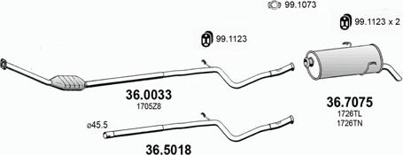 ASSO ART2978 - Система выпуска ОГ avtokuzovplus.com.ua