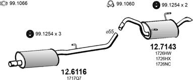 ASSO ART2991 - Система випуску ОГ autocars.com.ua