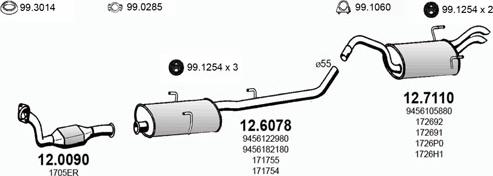 ASSO ART2992 - Система випуску ОГ autocars.com.ua