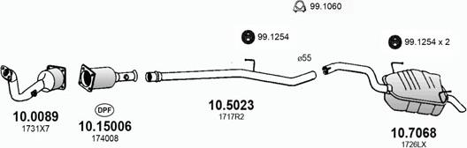 ASSO ART2994 - Система випуску ОГ autocars.com.ua