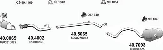 ASSO ART3002 - Система випуску ОГ autocars.com.ua