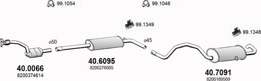 ASSO ART3004 - Система випуску ОГ autocars.com.ua