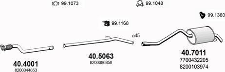 ASSO ART3009 - Система випуску ОГ autocars.com.ua