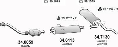 ASSO ART3034 - Система выпуска ОГ avtokuzovplus.com.ua