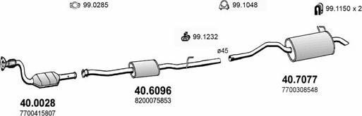 ASSO ART3051 - Система випуску ОГ autocars.com.ua