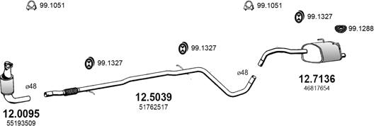 ASSO ART3080 - Система випуску ОГ autocars.com.ua