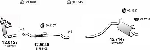 ASSO ART3081 - Система випуску ОГ autocars.com.ua