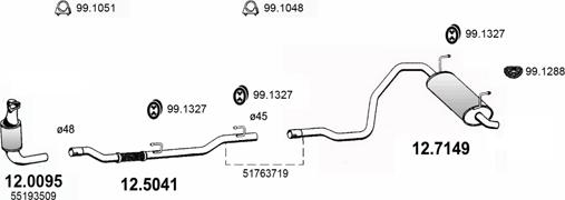 ASSO ART3082 - Система випуску ОГ autocars.com.ua